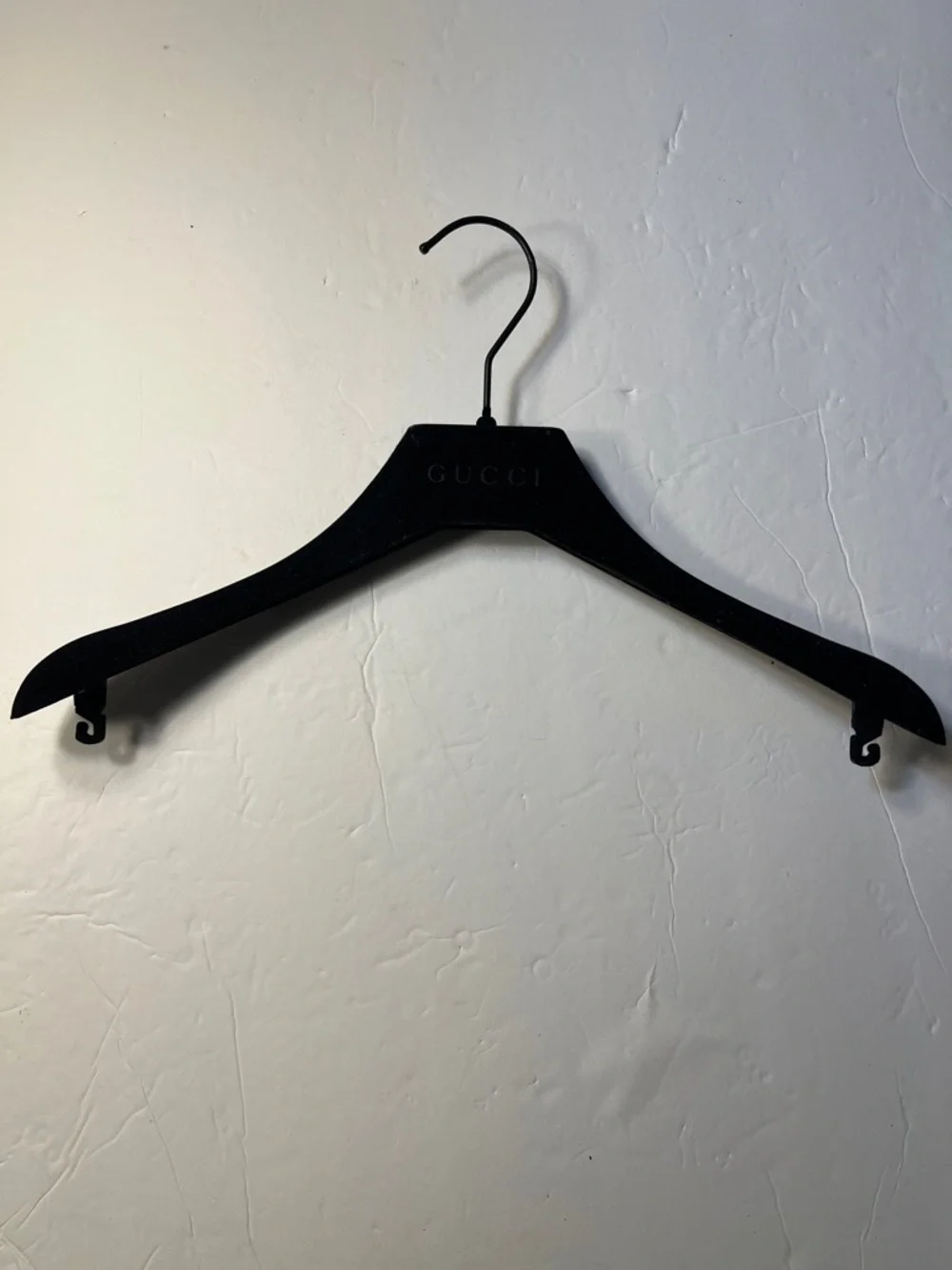 Gucci Black Velvet Padded Hanger with Logo